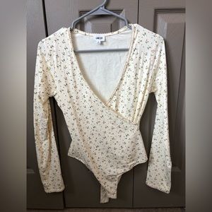 Lane 201 wrapped long sleeve bodysuit